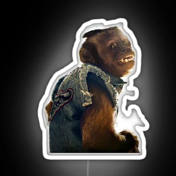 Monkey The Hangover RGB Neon Sign