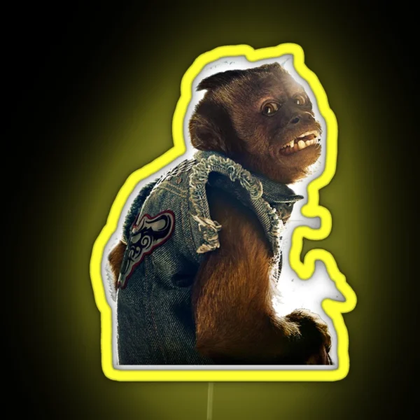 Monkey The Hangover RGB Neon Sign
