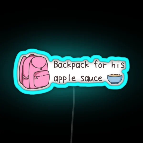 Monster Factory Backpack For His Apple Sauce Led RGB Neon Sign