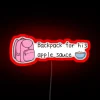 Neon RGB Apple Sauce led Sign for Monster Factory Enthusiasts