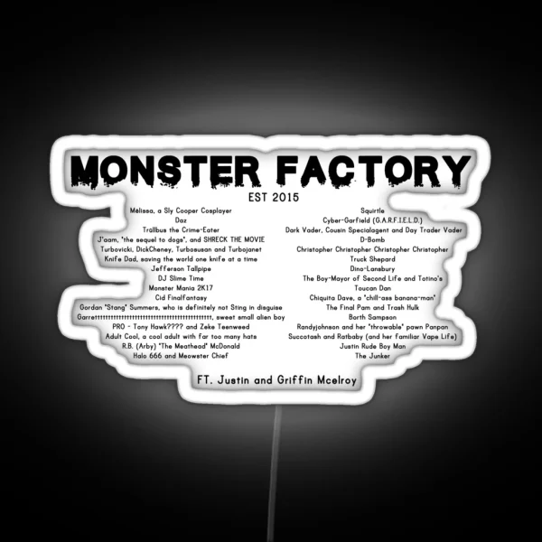 Monster Factory Sorta Concert Tee Style RGB Neon Sign