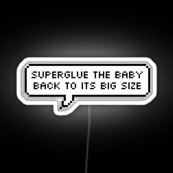 Monster Factory Superglue The Baby RGB Neon Sign