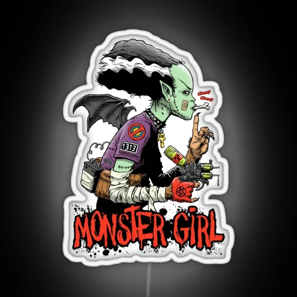 MONSTER GIRL RGB Neon Sign