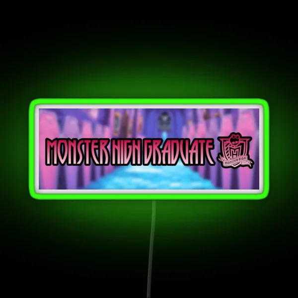 Monster High Graduate RGB Neon Sign