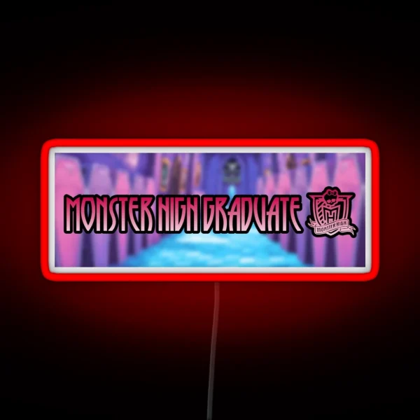 Monster High Graduate RGB Neon Sign
