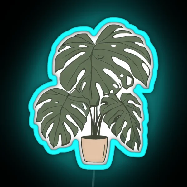 Monstera RGB Neon Sign