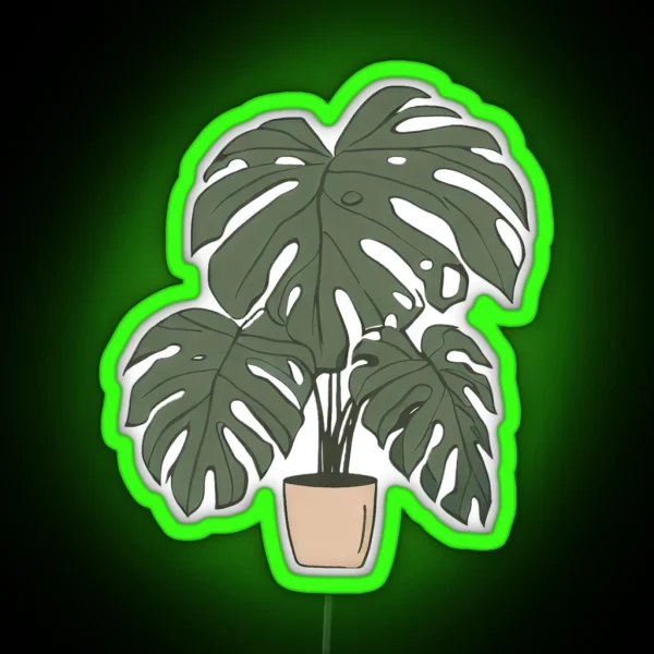 Monstera RGB Neon Sign