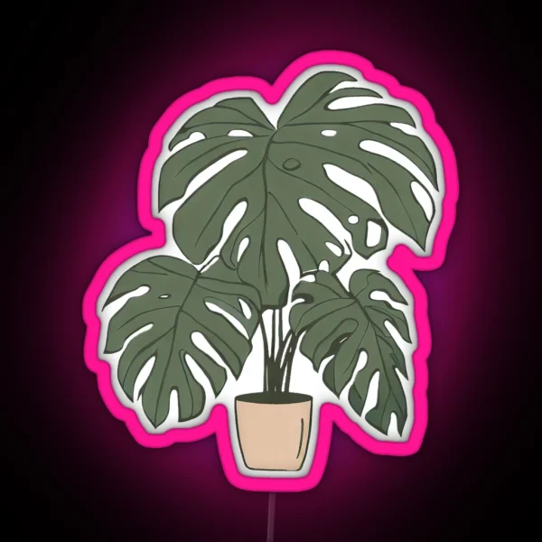 Monstera RGB Neon Sign