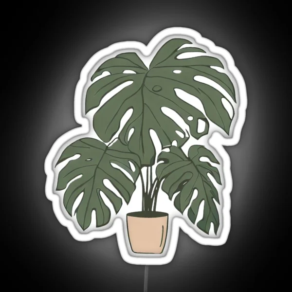 Monstera RGB Neon Sign