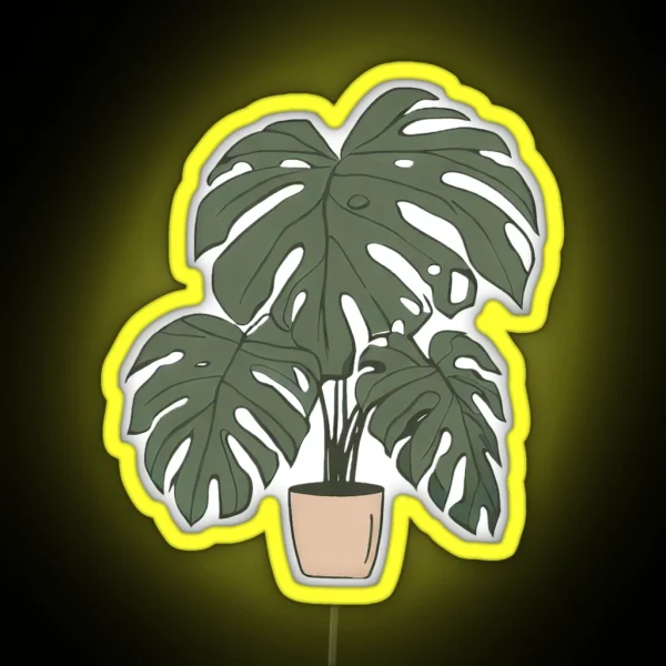 Monstera RGB Neon Sign
