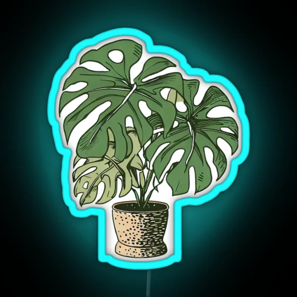 Monstera RGB Neon Sign