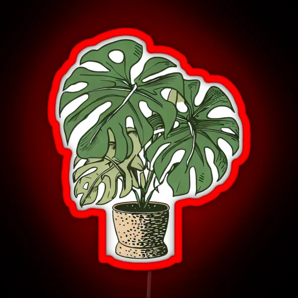 Monstera RGB Neon Sign
