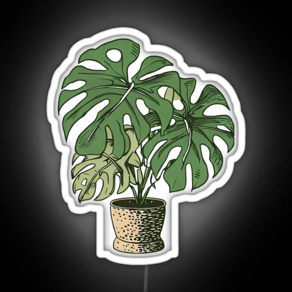 Monstera RGB Neon Sign