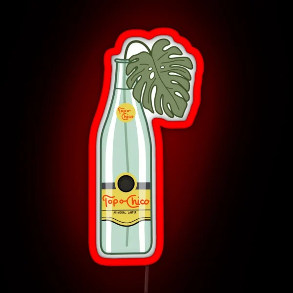 Monstera Topo Chico RGB Neon Sign