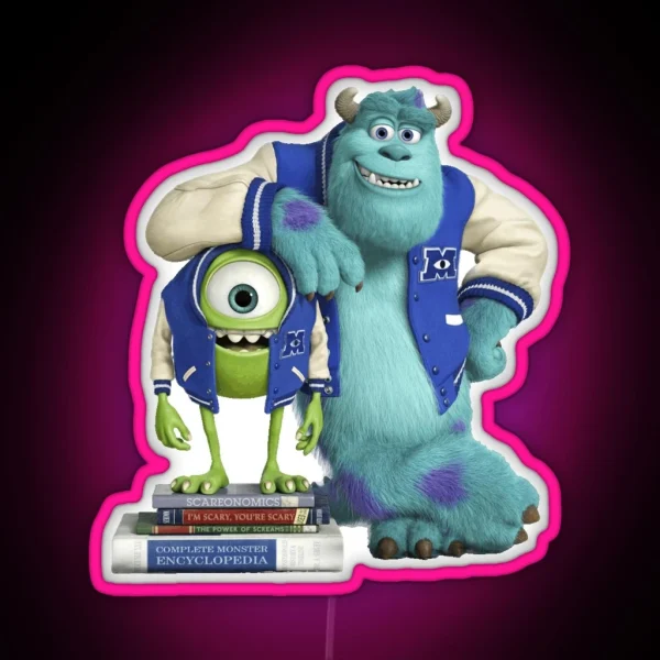 Monsters Inc BFF Goals RGB Neon Sign