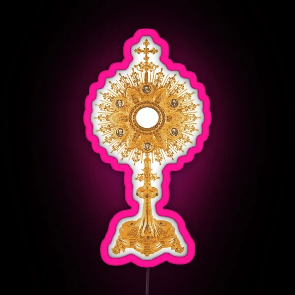 Monstrance RGB Neon Sign