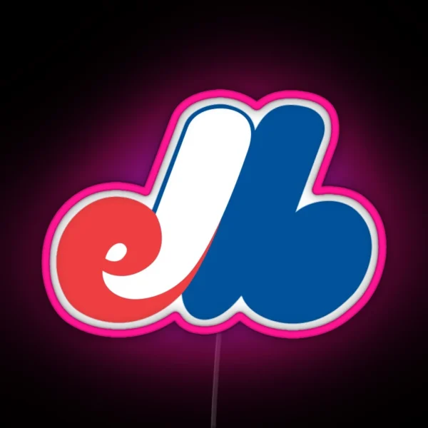 Montreal Expos Minimal Logo Led RGB Neon Sign