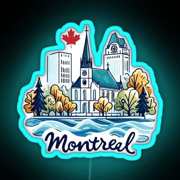 Montreal Quebec Canada RGB Neon Sign