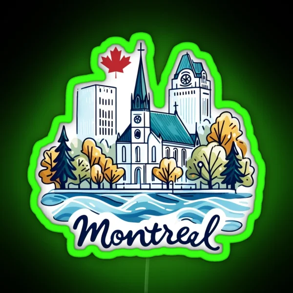 Montreal Quebec Canada RGB Neon Sign