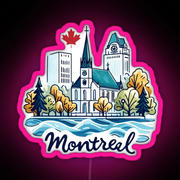 Montreal Quebec Canada RGB Neon Sign