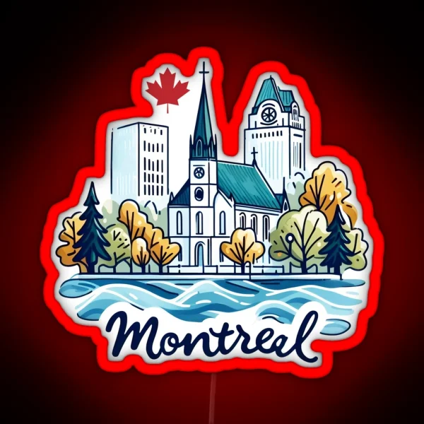 Montreal Quebec Canada RGB Neon Sign