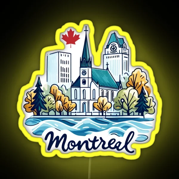 Montreal Quebec Canada RGB Neon Sign