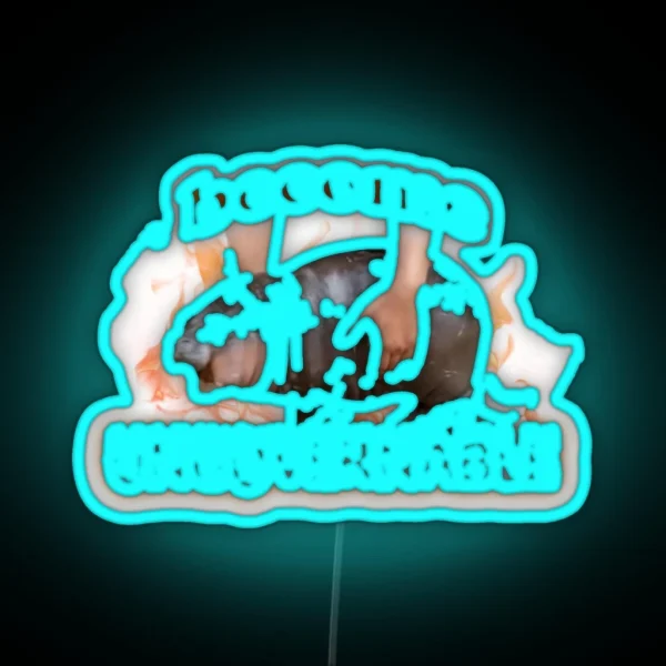 Moo Deng Become Ungovernable RGB Neon Sign