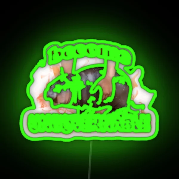 Moo Deng Become Ungovernable RGB Neon Sign