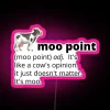 RGB Neon Cow Sign Artwork Illuminates the Meaning of Moot
