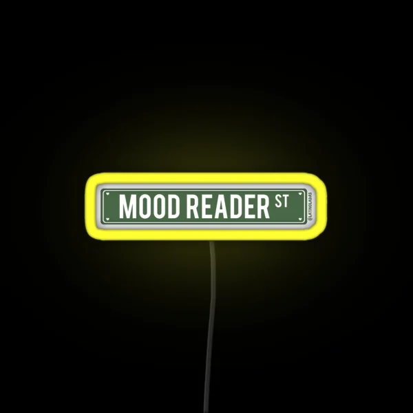 Mood Reader St Aesthetic Bookish Dark Green RGB Neon Sign