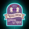 Neon RGB bar sign decor featuring Mooglebrew Kupoberry Ale branding