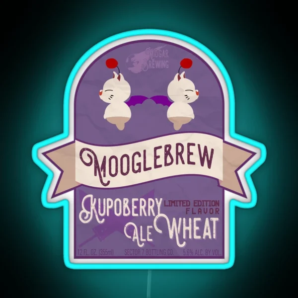 Mooglebrew Kupoberry Ale RGB Neon Sign
