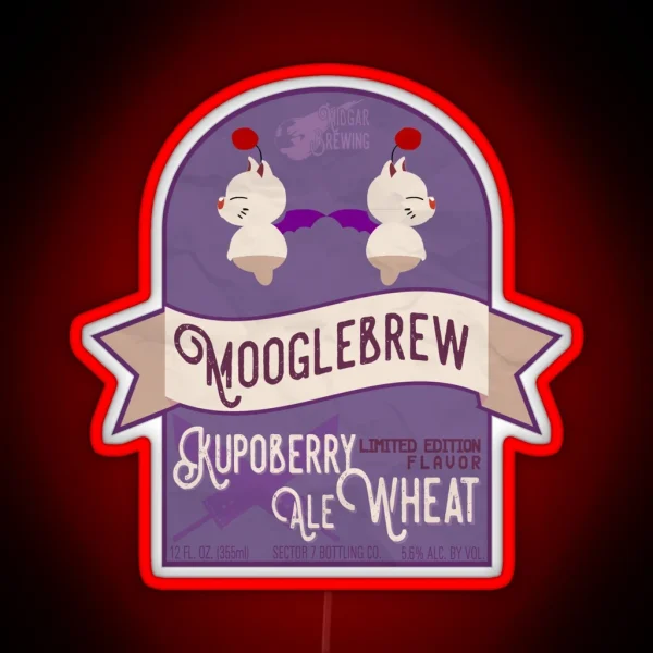 Mooglebrew Kupoberry Ale RGB Neon Sign