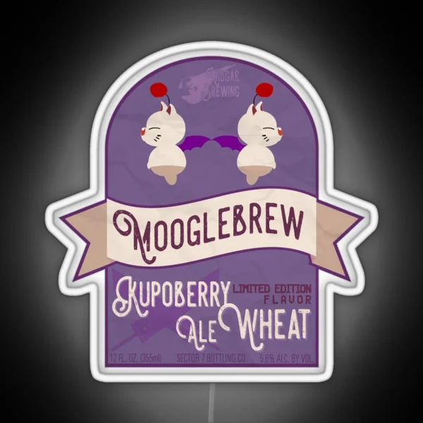 Mooglebrew Kupoberry Ale RGB Neon Sign