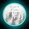 Galactic astronomy inspired colorful moon and Saturn planet neon lighting decor