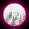 Customizable, vibrant RGB LED moon and Saturn galaxy display sign