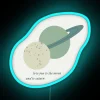 Neon Space Inspired Music Theme Decor Sign with Taylor Swift Logo