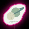 RGB Led Neon Sign with Moon and Saturn Constellation Design