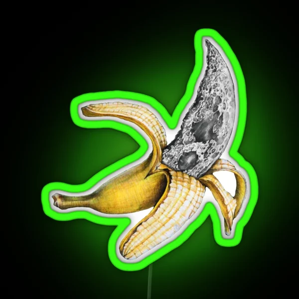 Moon Banana RGB Neon Sign