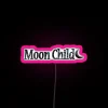 Modern decorative RGB LED neon sign featuring lunar inspired design