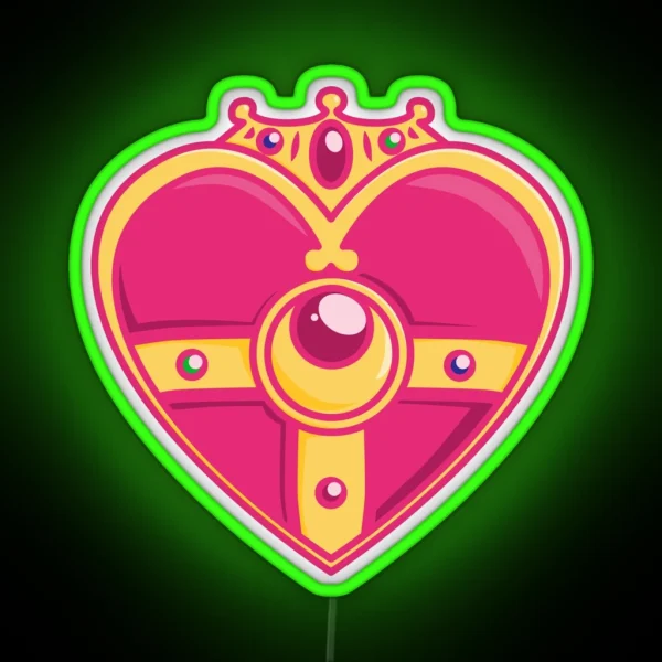 Moon Cosmic Power RGB Neon Sign