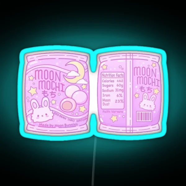 Moon Mochi RGB Neon Sign