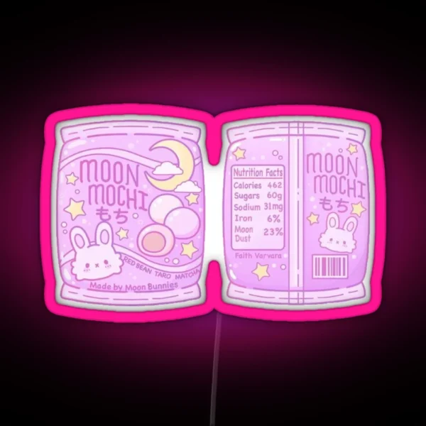 Moon Mochi RGB Neon Sign