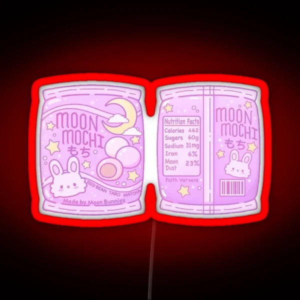 Moon Mochi RGB Neon Sign