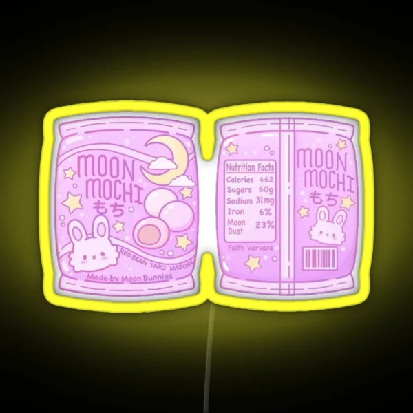 Moon Mochi RGB Neon Sign