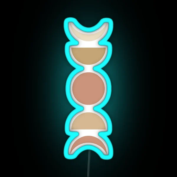 Moon Phases RGB Neon Sign