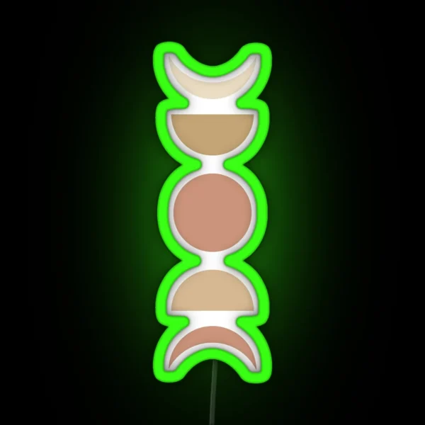 Moon Phases RGB Neon Sign