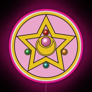 Moon Prism Power Make Up RGB Neon Sign