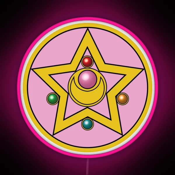 Moon Prism Power Make Up RGB Neon Sign