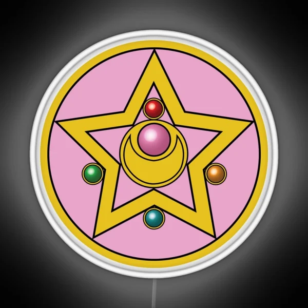 Moon Prism Power Make Up RGB Neon Sign